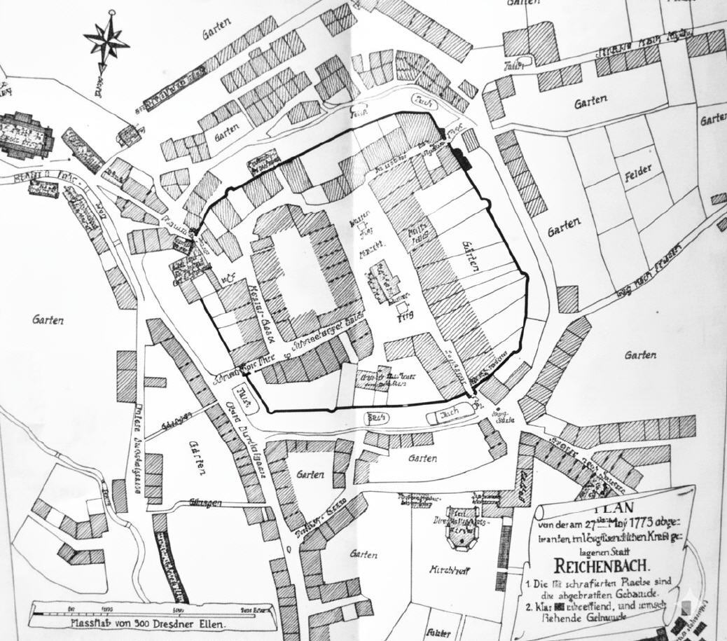 Nach dem Stadtbrand von 1778